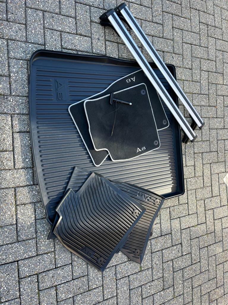 Audi A6 Outdoor / winterset accessoires, matten, dakrails., Auto-onderdelen, Interieur en Bekleding, Ophalen, Gebruikt, Audi