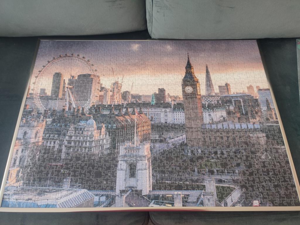 Legpuzzel Londen skyline met Big Ben en London Eye, Ophalen of Verzenden, Meer dan 1500 stukjes, Gebruikt, Legpuzzel
