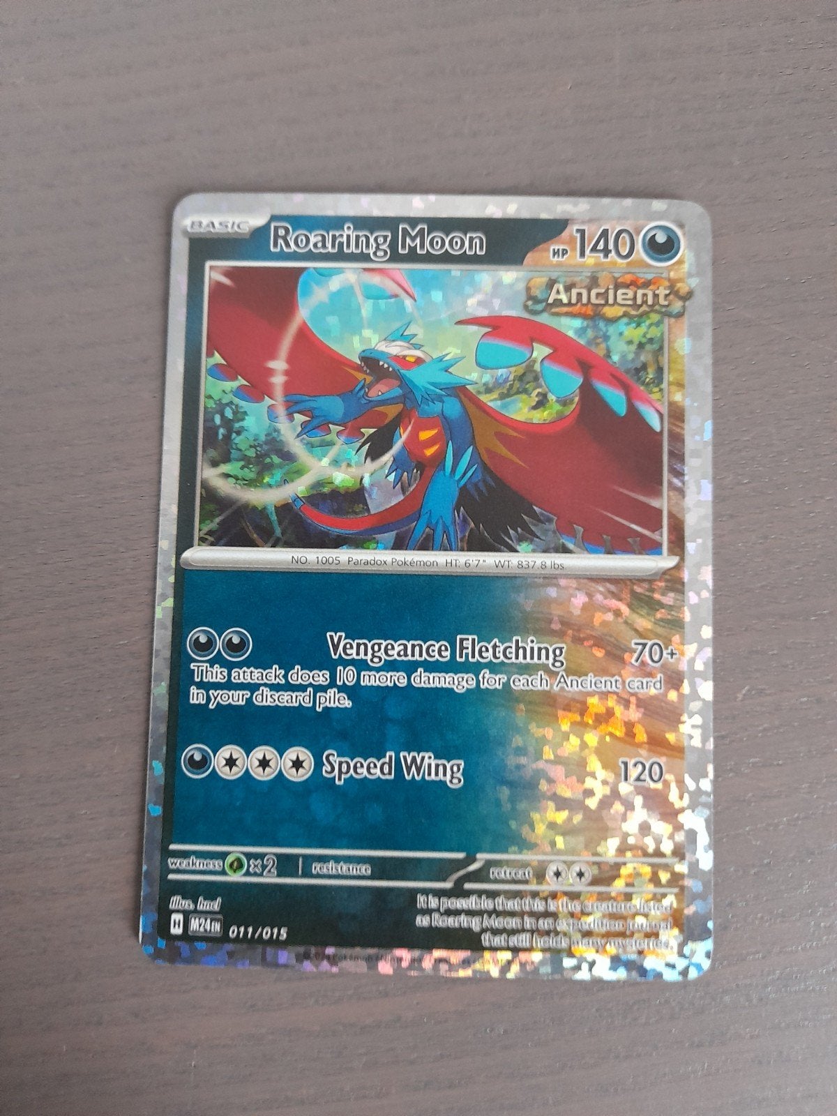 mcdonalds promo 011/015 roaring moon holo, Ophalen of Verzenden, Zo goed als nieuw, Losse kaart, Foil