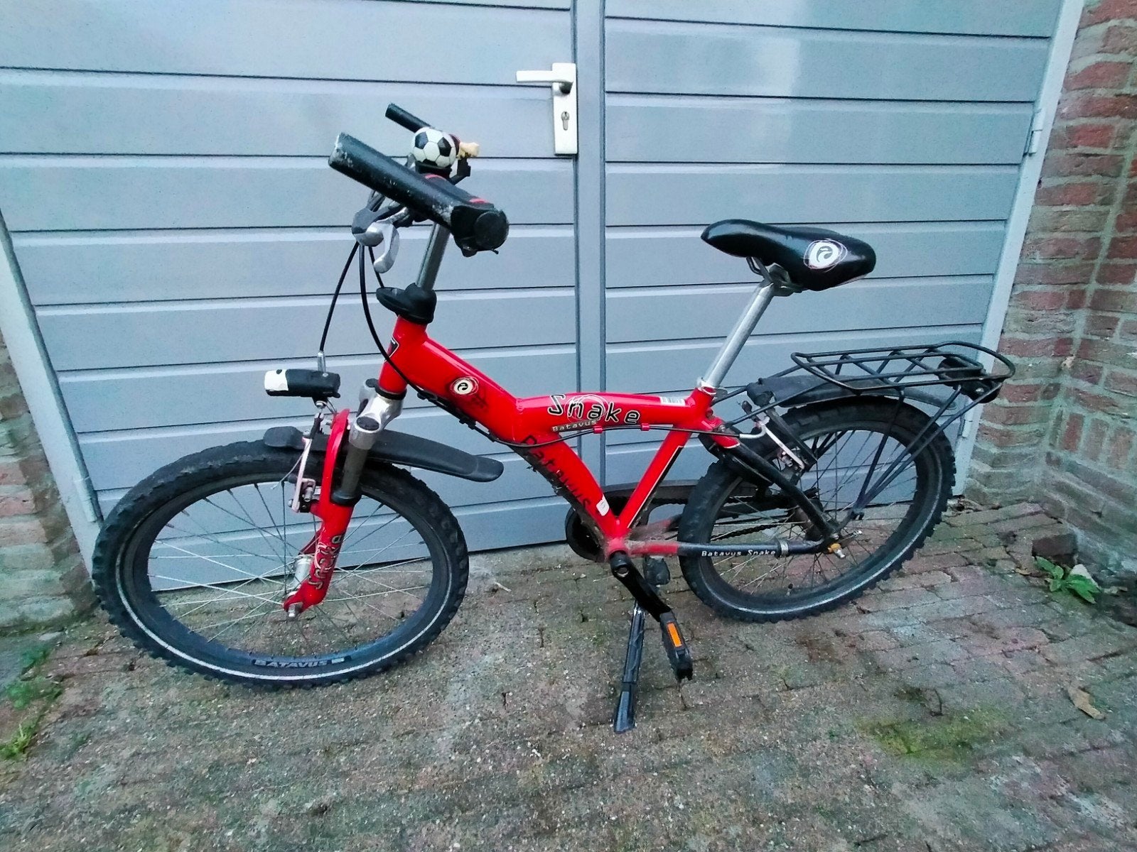 Batavus Snake Kinderfiets - Rood, 24 inch, Ophalen, Velgrem, Batavus, 16 tot 20 inch