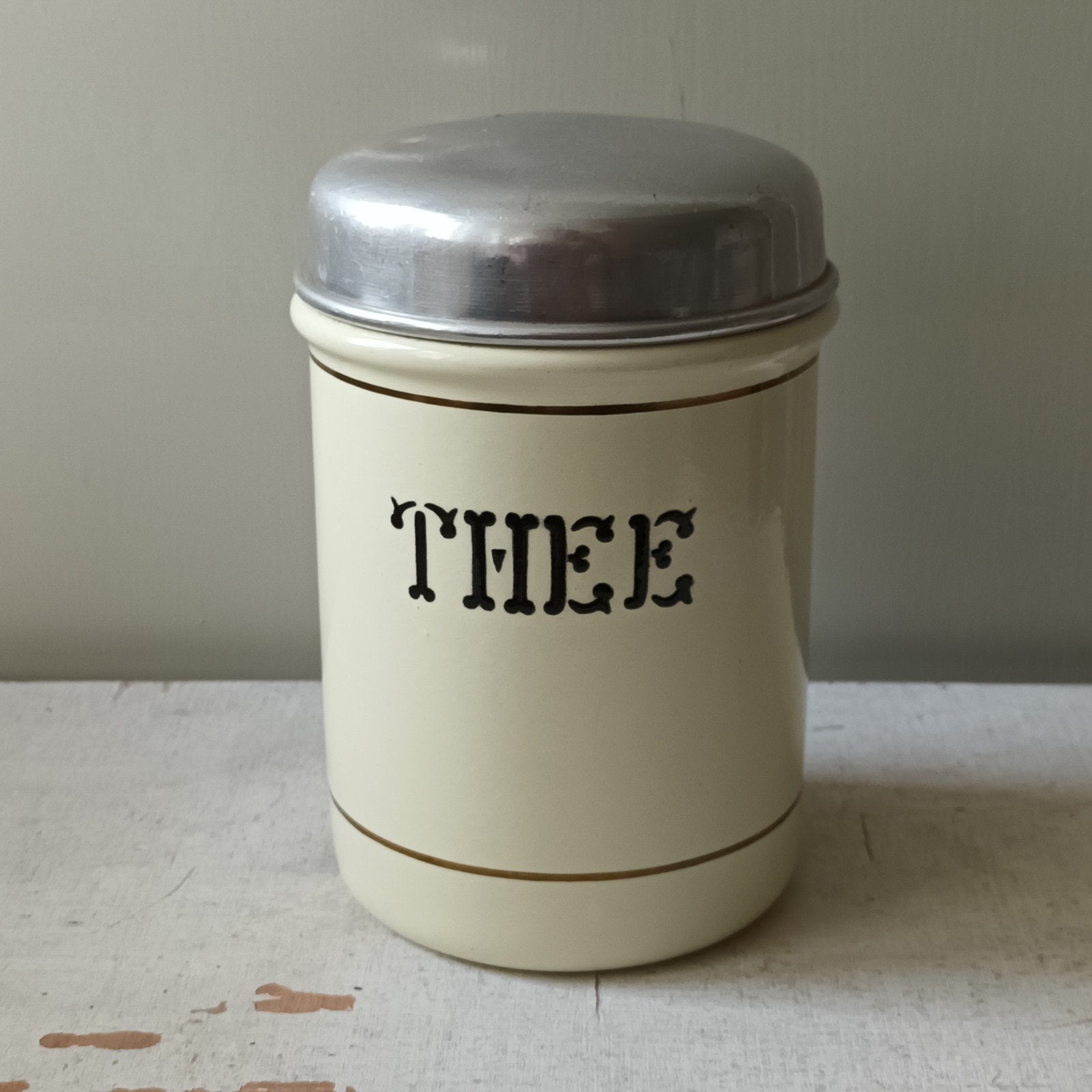 Vintage emaille theebus, Antiek en Kunst, Ophalen of Verzenden