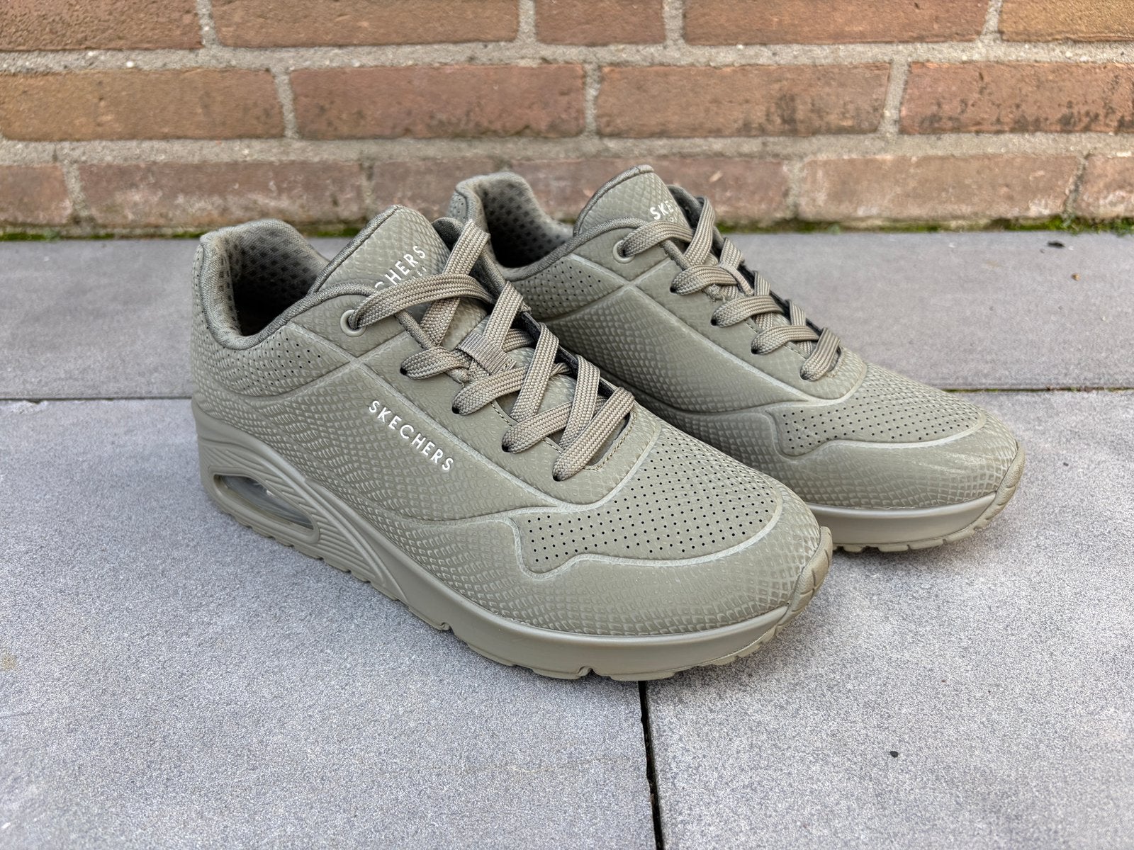 Skechers UNO zgan maat 39, Ophalen, Groen, Sneakers of Gympen, Zo goed als nieuw