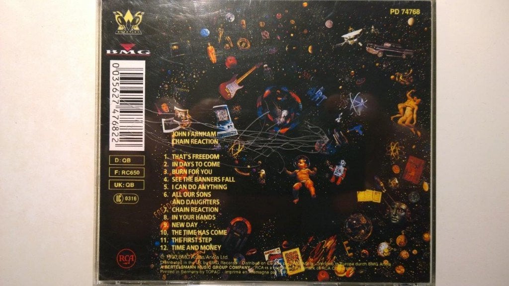 John Farnham - Chain Reaction, Ophalen of Verzenden, Zo goed als nieuw, Poprock, Album