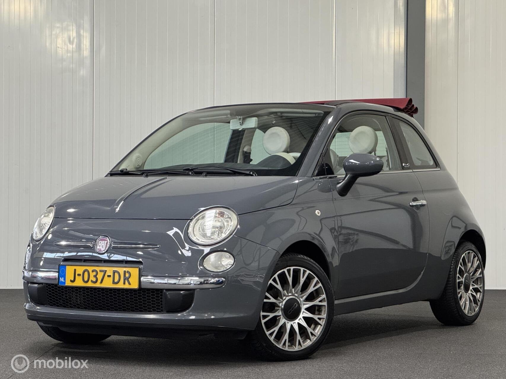 Fiat 500 C 0.9 TwinAir Lounge [ half-leder climate LM ], Auto's, Euro 5, 86 pk, 31 €/maand, Cabriolet