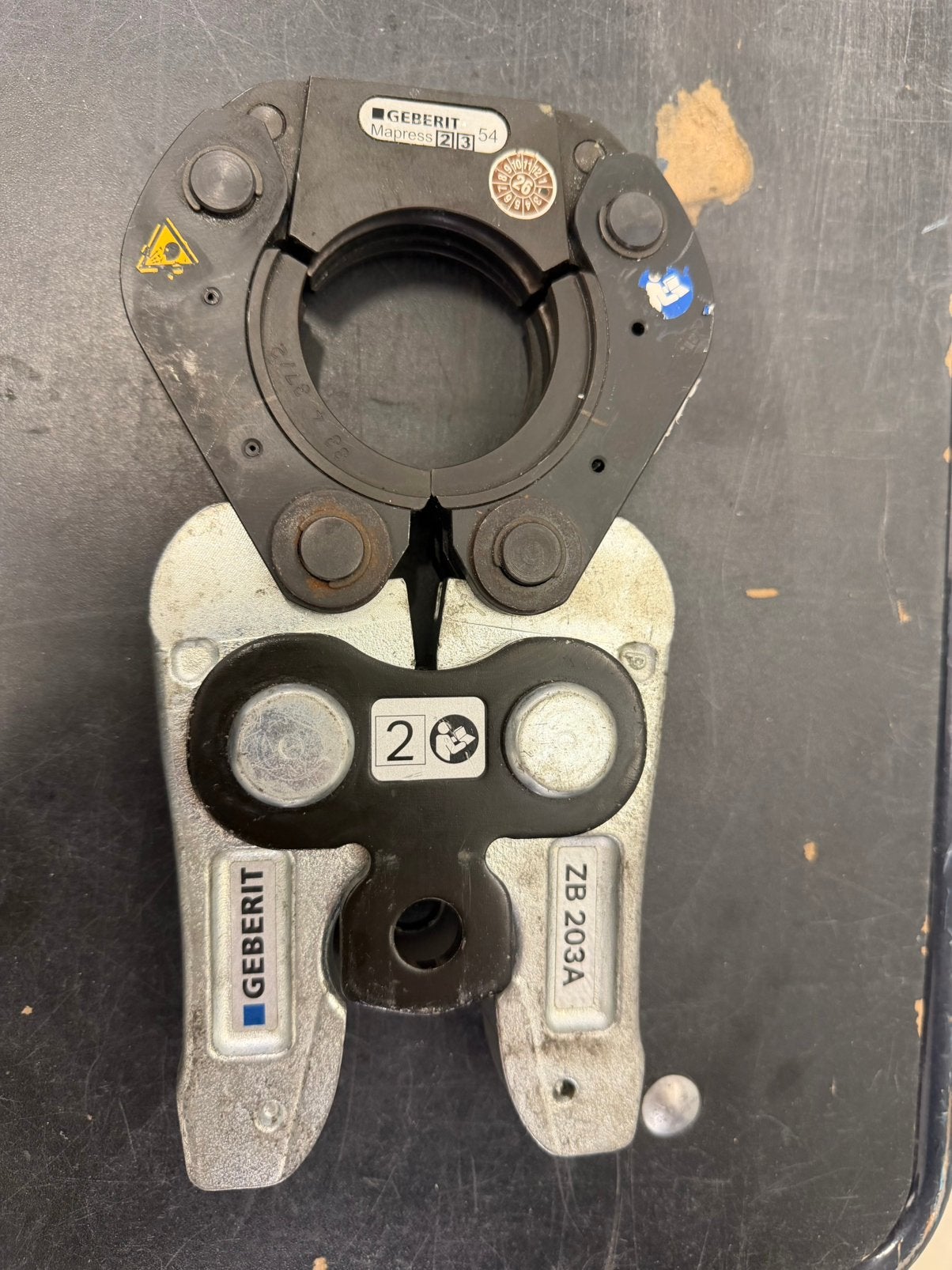 Persbek adapter bek geberit mapress zb203a ketting m54 ZGAN, Ophalen of Verzenden, Zo goed als nieuw