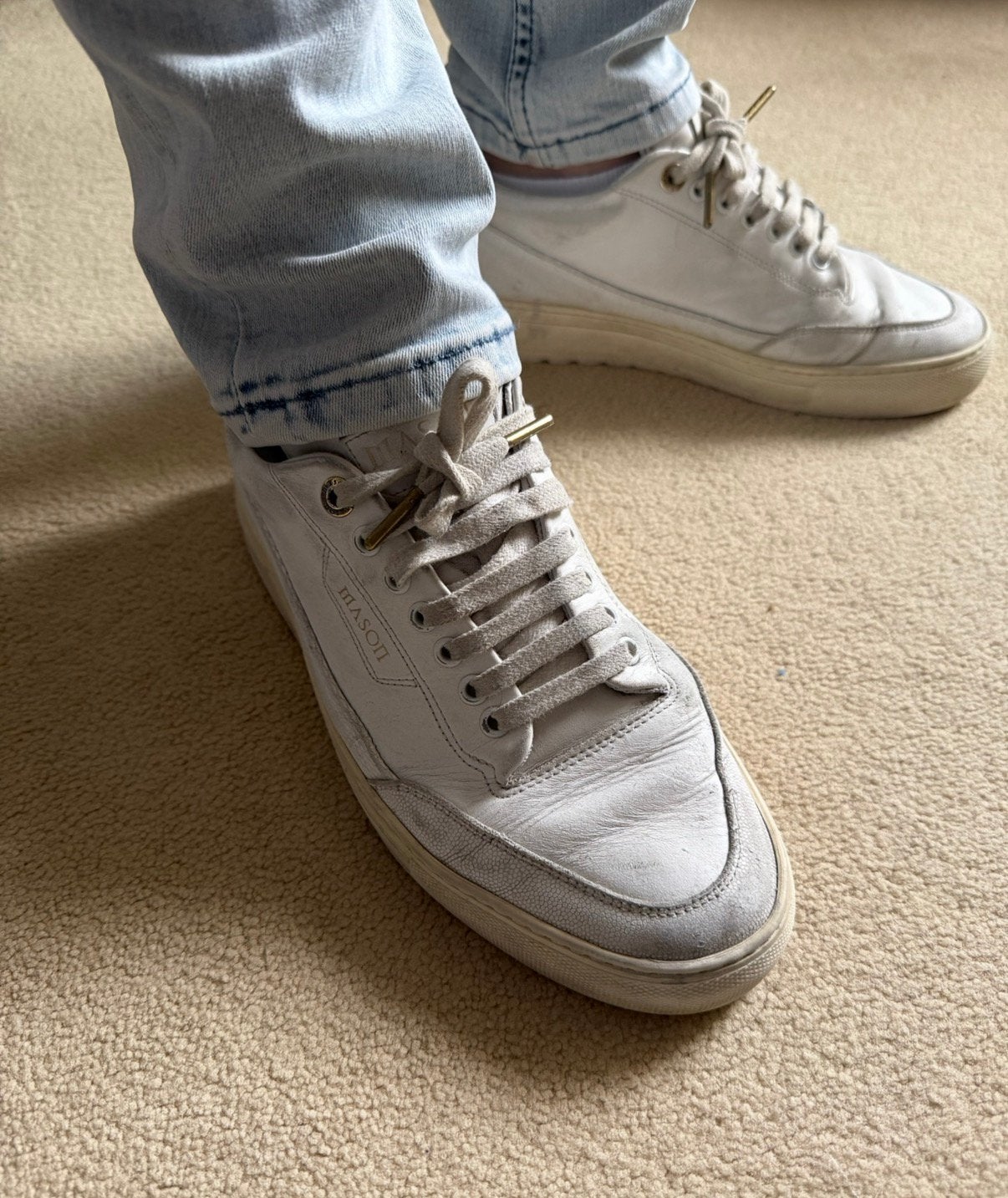 originele MASON GARMENTS sneakers, Ophalen, Wit, Sneakers of Gympen, Gedragen
