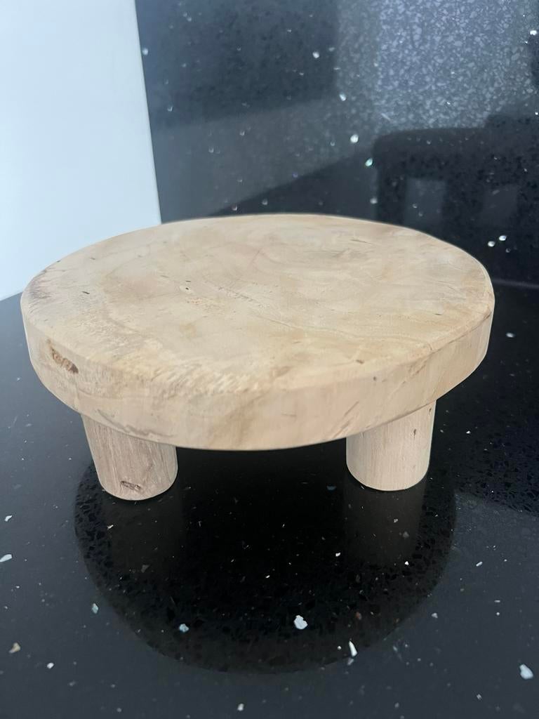 Decoratietafel Lot Naturel /Decoratie | Houten onderzetter, Ophalen of Verzenden, Zo goed als nieuw