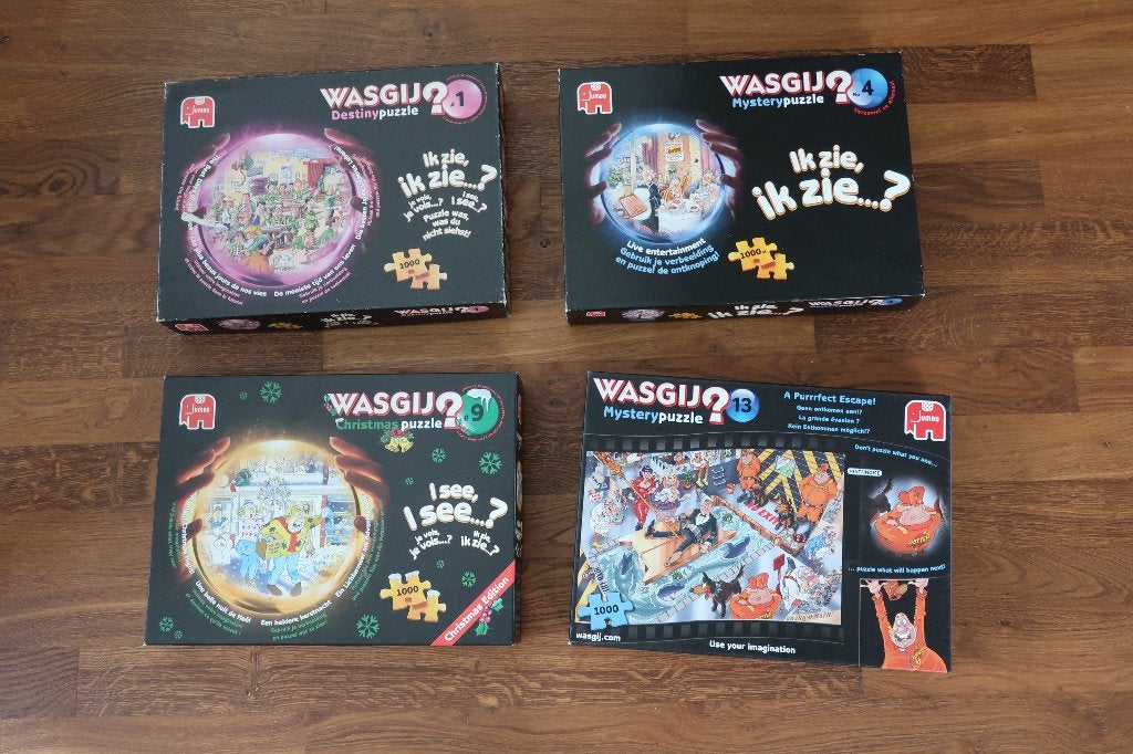 wasgij? puzzels ik zie ik zie, Ophalen of Verzenden, 500 t/m 1500 stukjes, Zo goed als nieuw