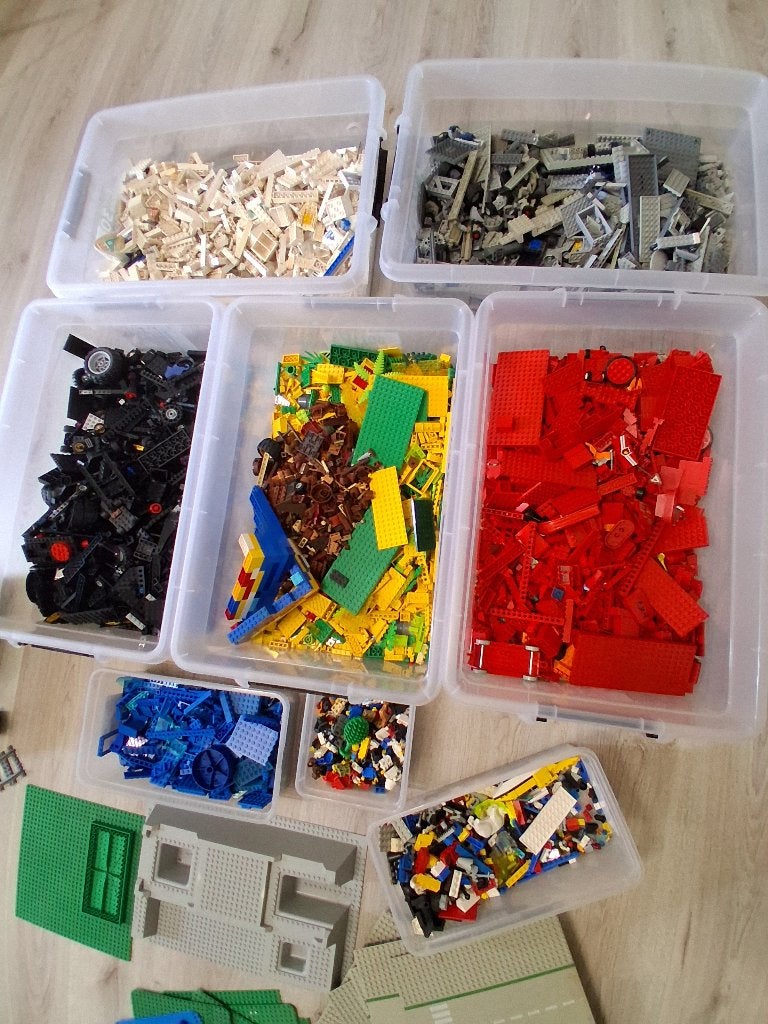 Grote partij Lego stenen en instructieboekjes, Ophalen, Gebruikt, Lego, Losse stenen