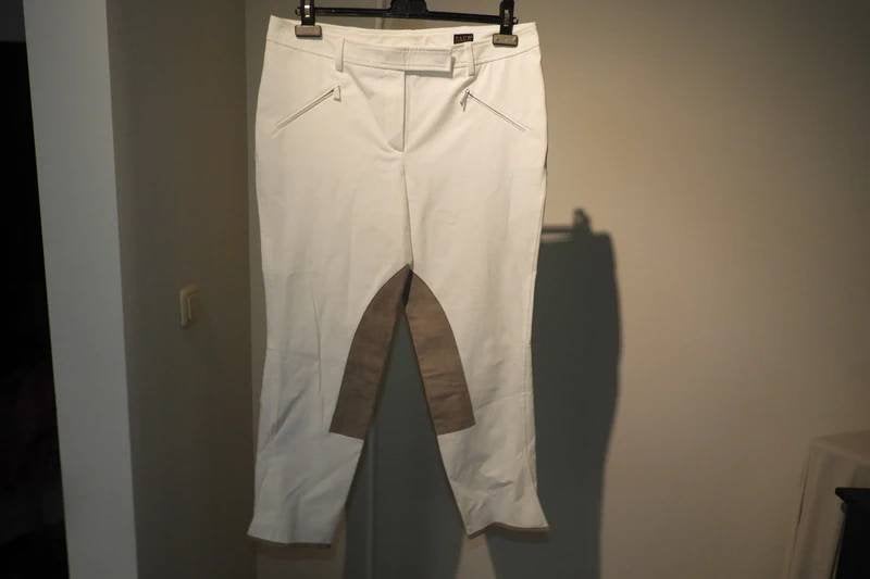 Pauw Amsterdam witte ruiter broek been lappen D42, Kleding | Dames, Maat 38/40 (M), Pauw, Zo goed als nieuw, Lang