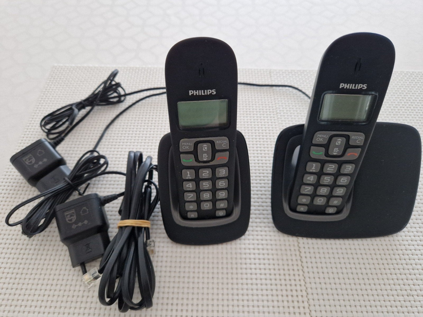 Philips draadloze telefoonset - 2 handsets, Telecommunicatie, Ophalen of Verzenden, Gebruikt, 2 handsets
