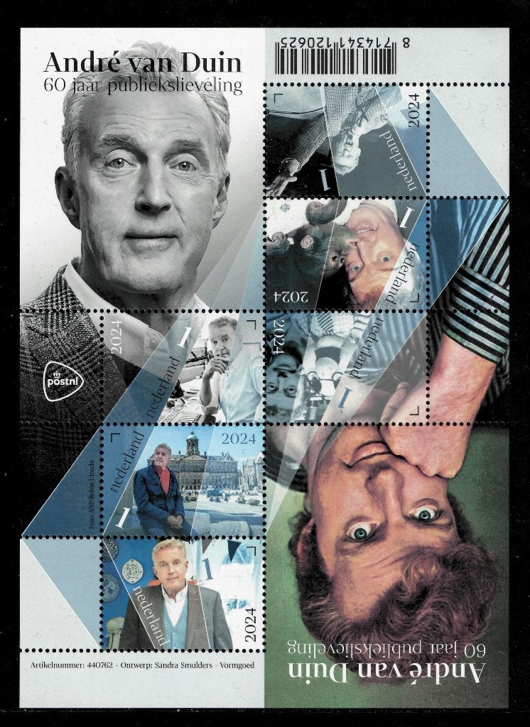 Jaar 2024 NVPH 4210-4215 André van Duin 60 jaar publieksliev, Postzegels en Munten, Postzegels | Nederland, Ophalen of Verzenden