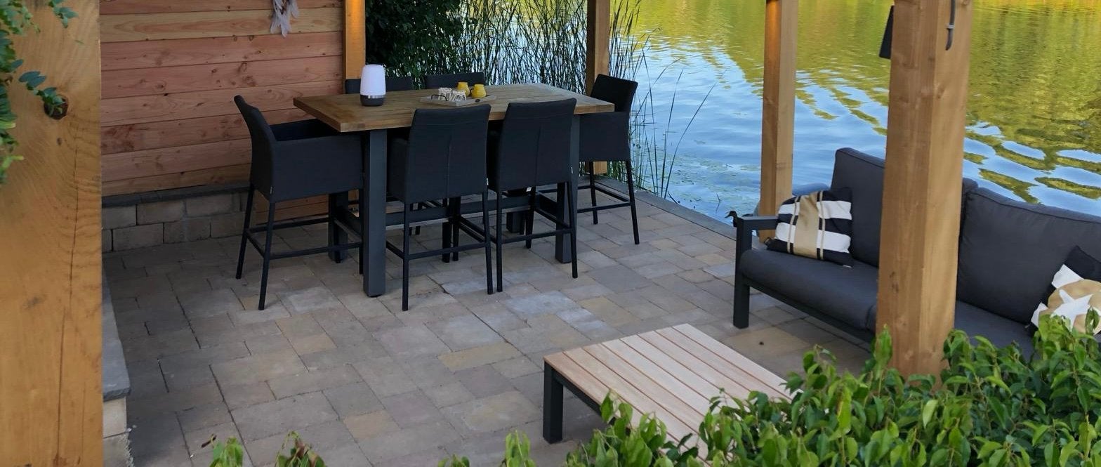 terrastegels (geel/zandkleur), Ophalen, Gebruikt, 10 m² of meer, Beton