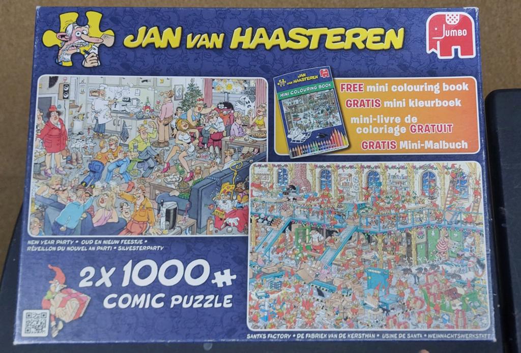 Jan van Haasteren 2x1000 stukjes Comic Puzzle, Hobby en Vrije tijd, Denksport en Puzzels, Ophalen of Verzenden, 500 t/m 1500 stukjes