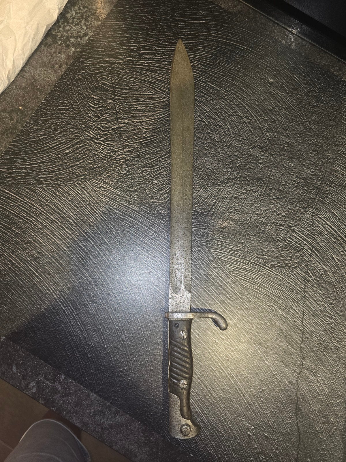 K98 butcher bajonet schuurvondst, Ophalen of Verzenden, Duitsland, Mes of Dolk