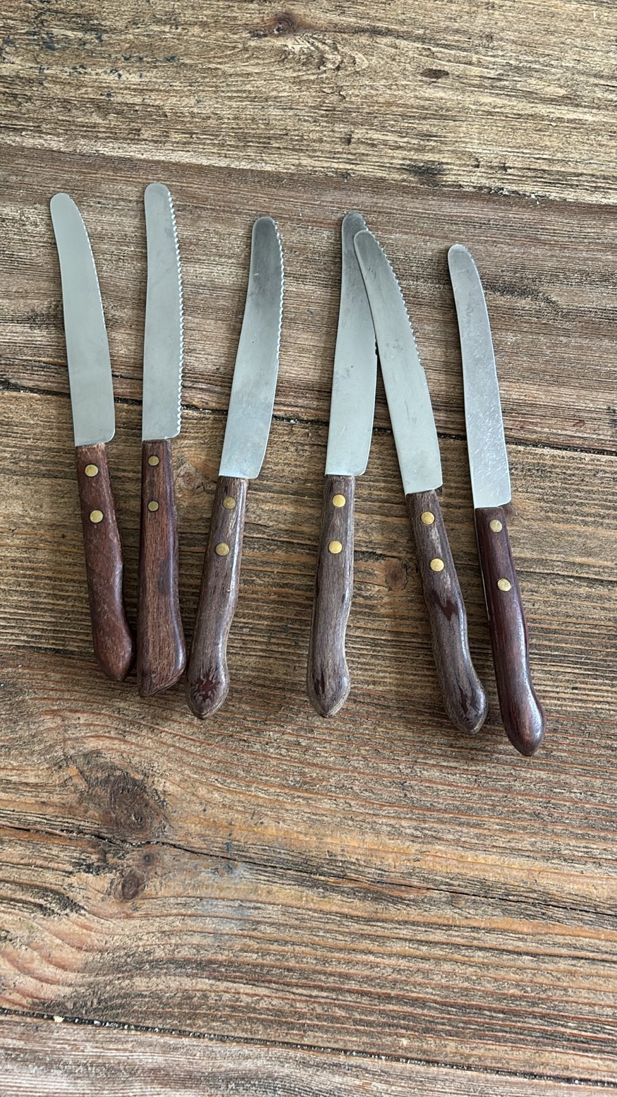 Vintage Zwitserse ideal stalen messen met houten handvat, Ophalen of Verzenden