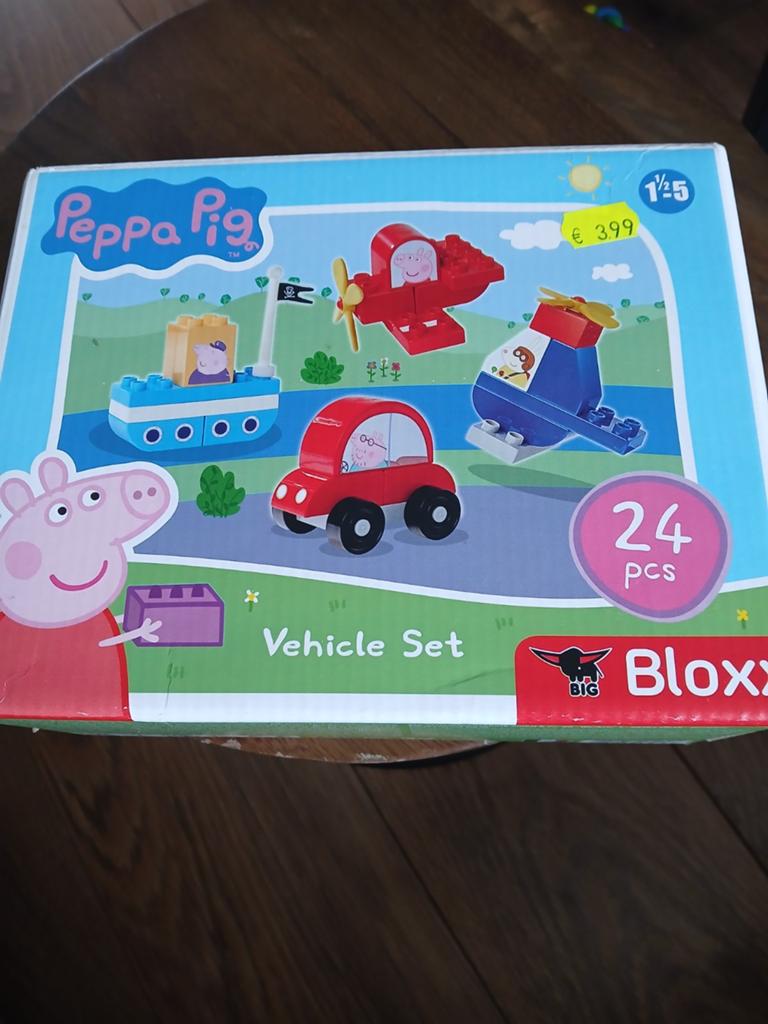 Bloxx Peppa Pig Vervoermiddelen Bouwset - 24 delig, Ophalen, Zo goed als nieuw, Overige merken