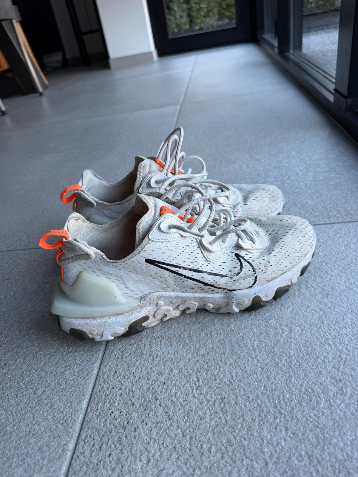 Nike React Vision sneakers - Maat 42, Ophalen of Verzenden, Gedragen, Wit, Sneakers of Gympen