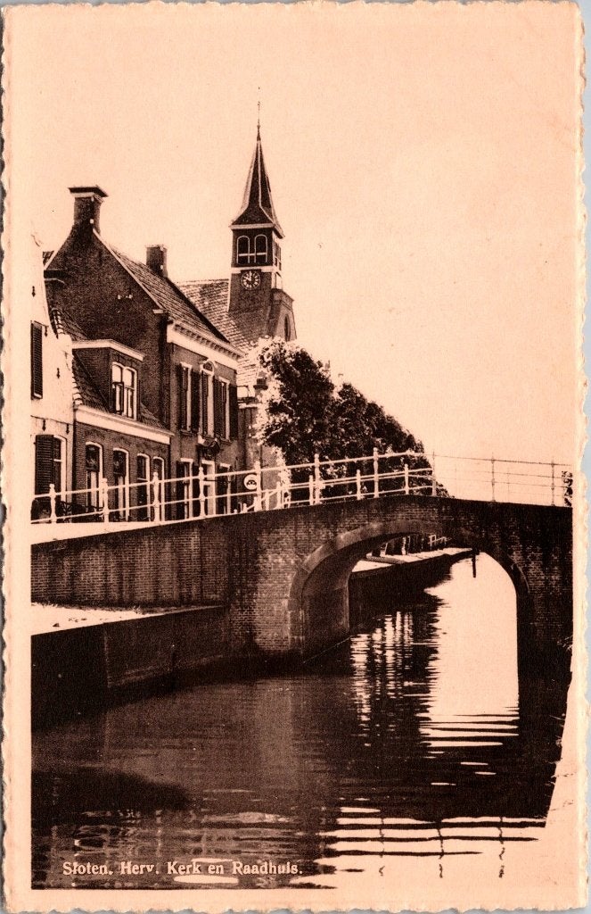 Sloten - 12 oude ansichtkaarten I, Verzenden, 1960 tot 1980, Gelopen, Friesland