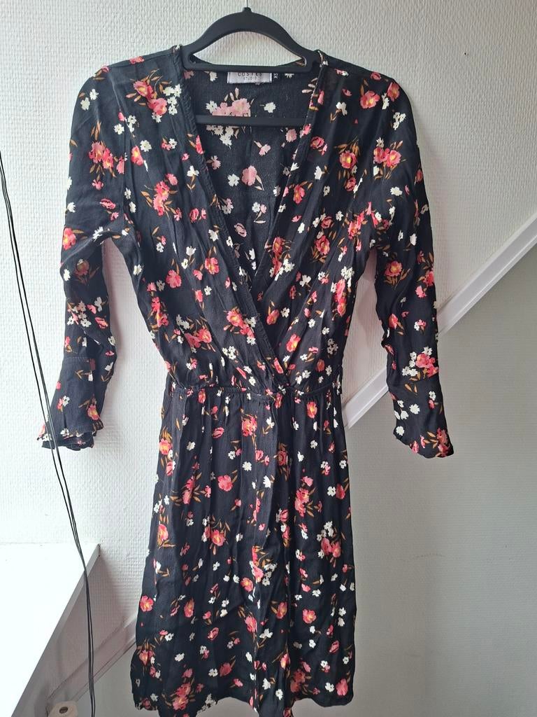 Costes Studio Zwart Bloemenjurkje Maat XS, Zwart, Ophalen of Verzenden, Zo goed als nieuw, Costes Studio