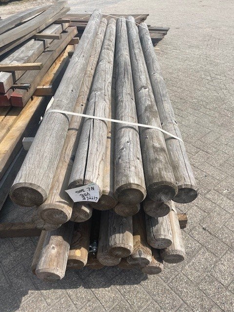 Naaldhout gefreesd geïmpregneerd, Ophalen, Nieuw, 250 cm of meer, Palen