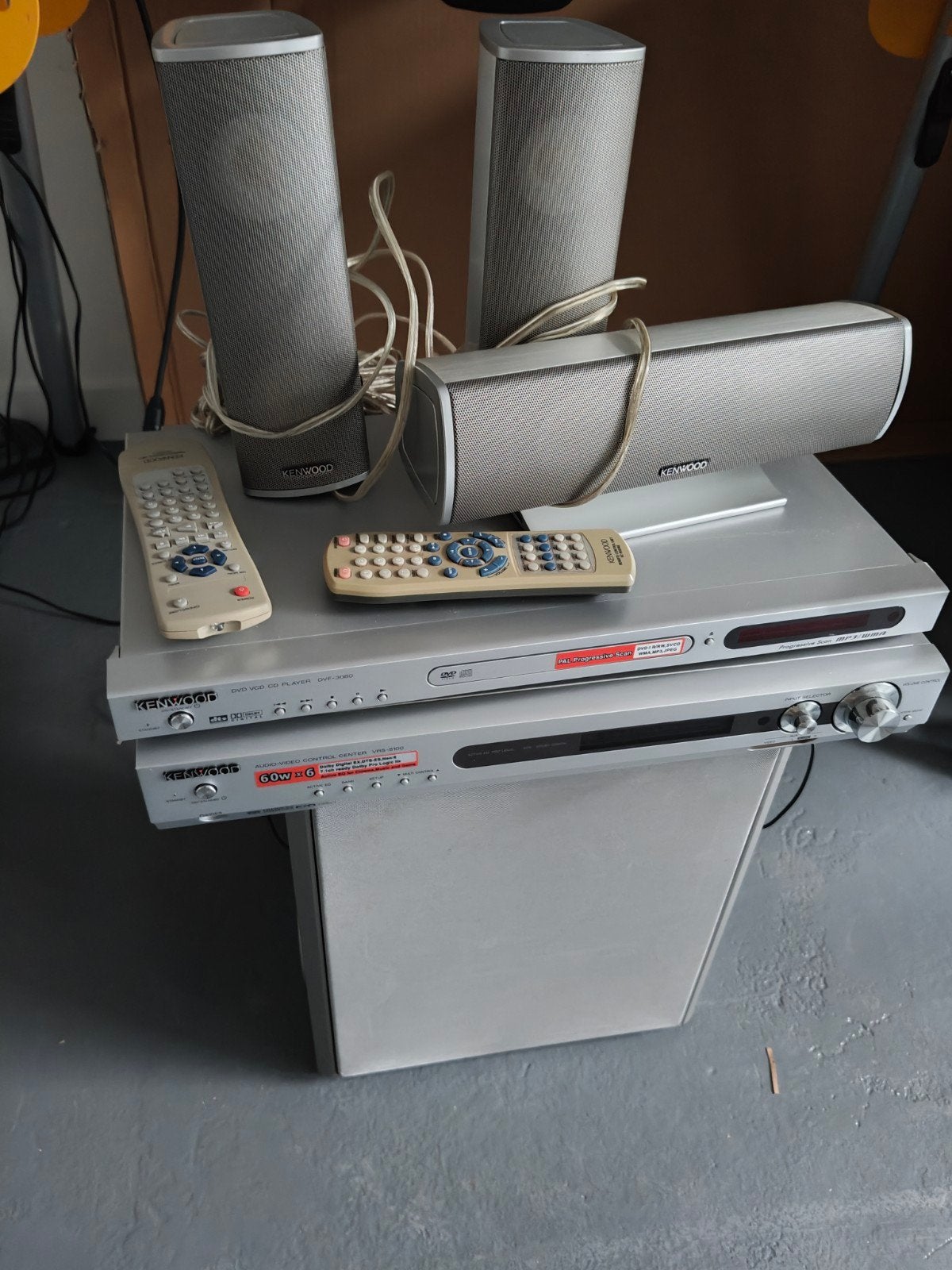Kenwood Home Cinema Set 5.1 – VR-8050 + DVF-3050 + speakers, Ophalen of Verzenden, Zo goed als nieuw, Overige merken