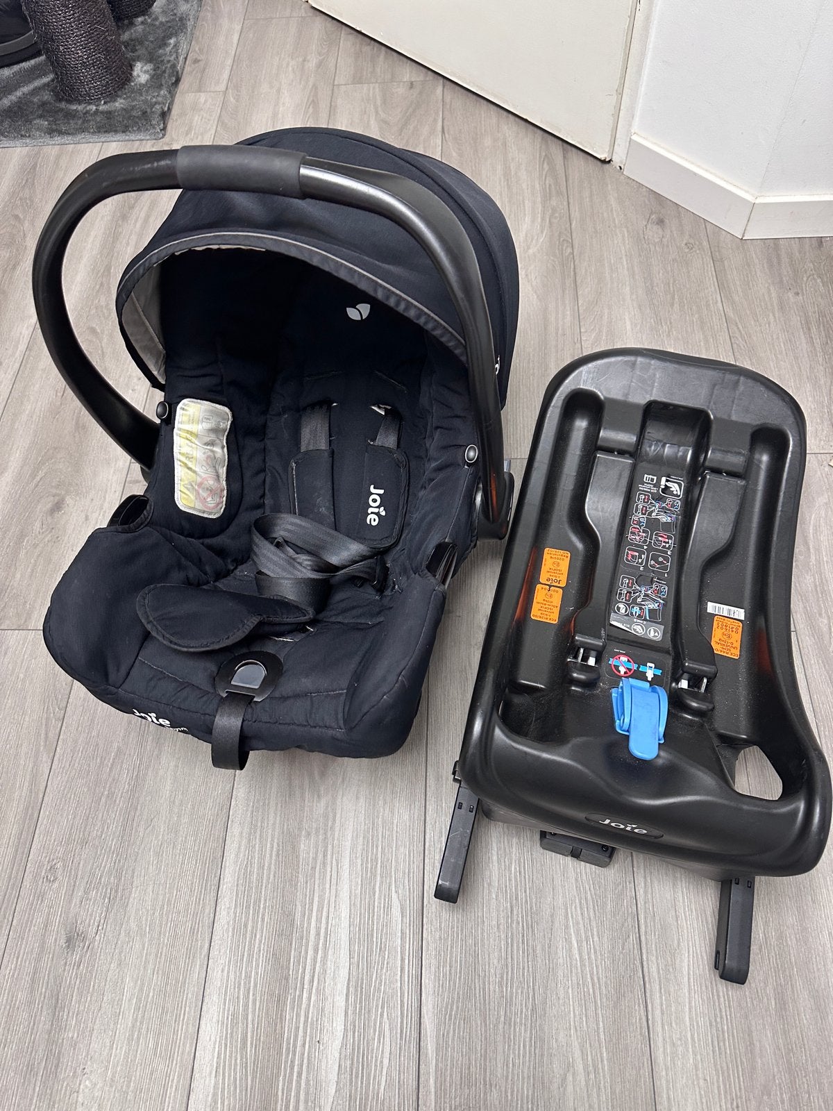 Joie Gemm autostoel met Isofix base en adapters, Autogordel of Isofix, Gebruikt, 0 t/m 13 kg, Ophalen