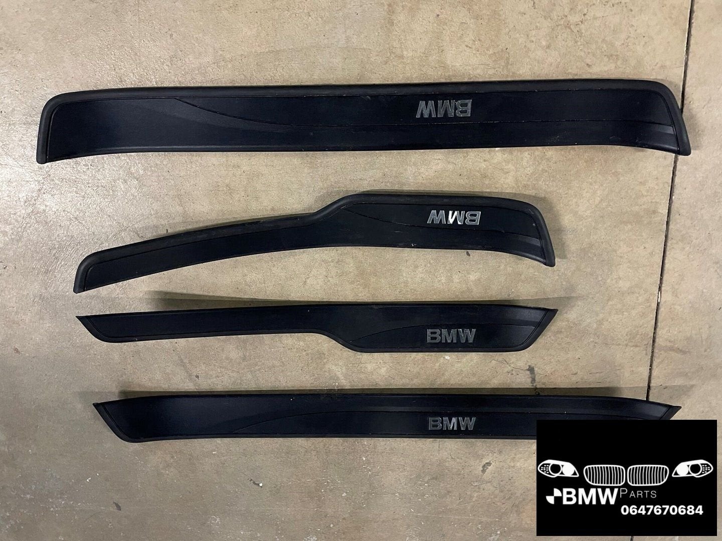 Set instaplijsten Bmw 3-Serie E90 E91 zwart, Gebruikt, -, -, Ophalen of Verzenden