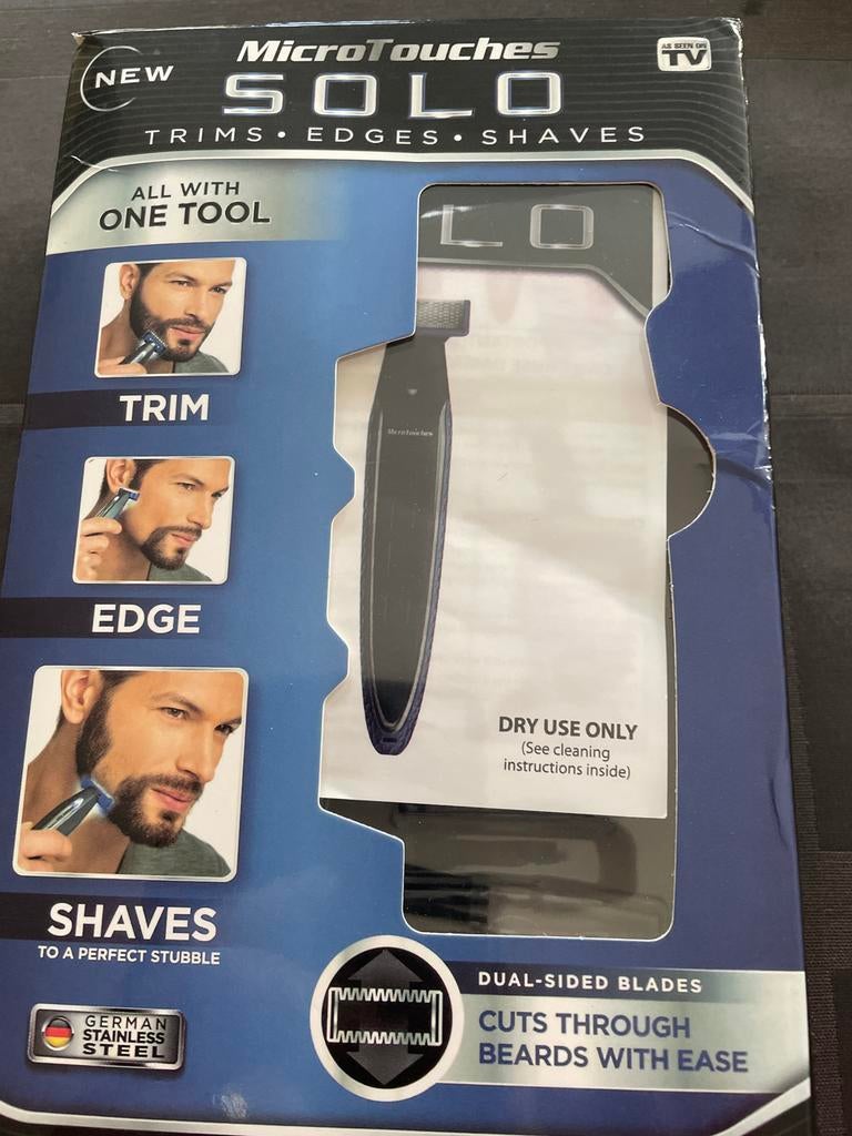 MicroTouches SOLO Scheerapparaat - Trim, Edge, Shave, Ophalen of Verzenden, Nieuw, Scheren en Epileren