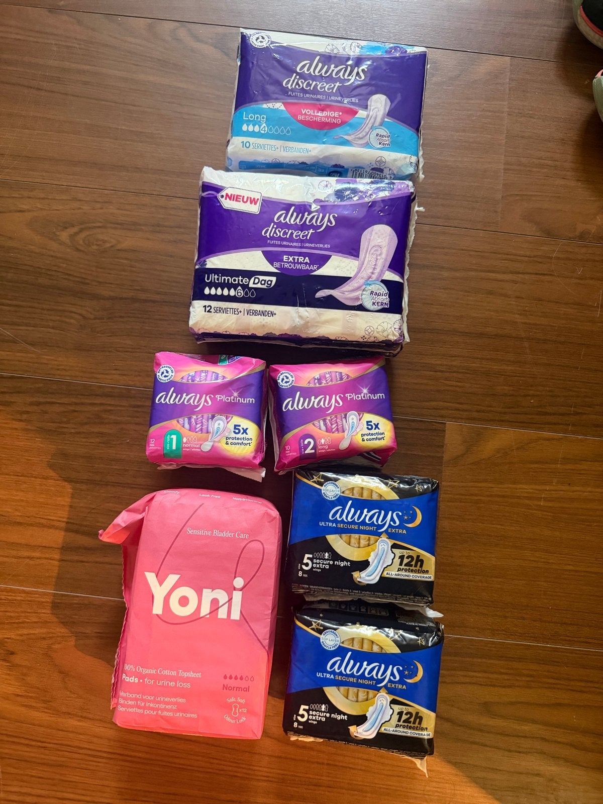 Always en Yoni incontinentie- en maandverband pakket, Ophalen of Verzenden, Nieuw, Overige typen