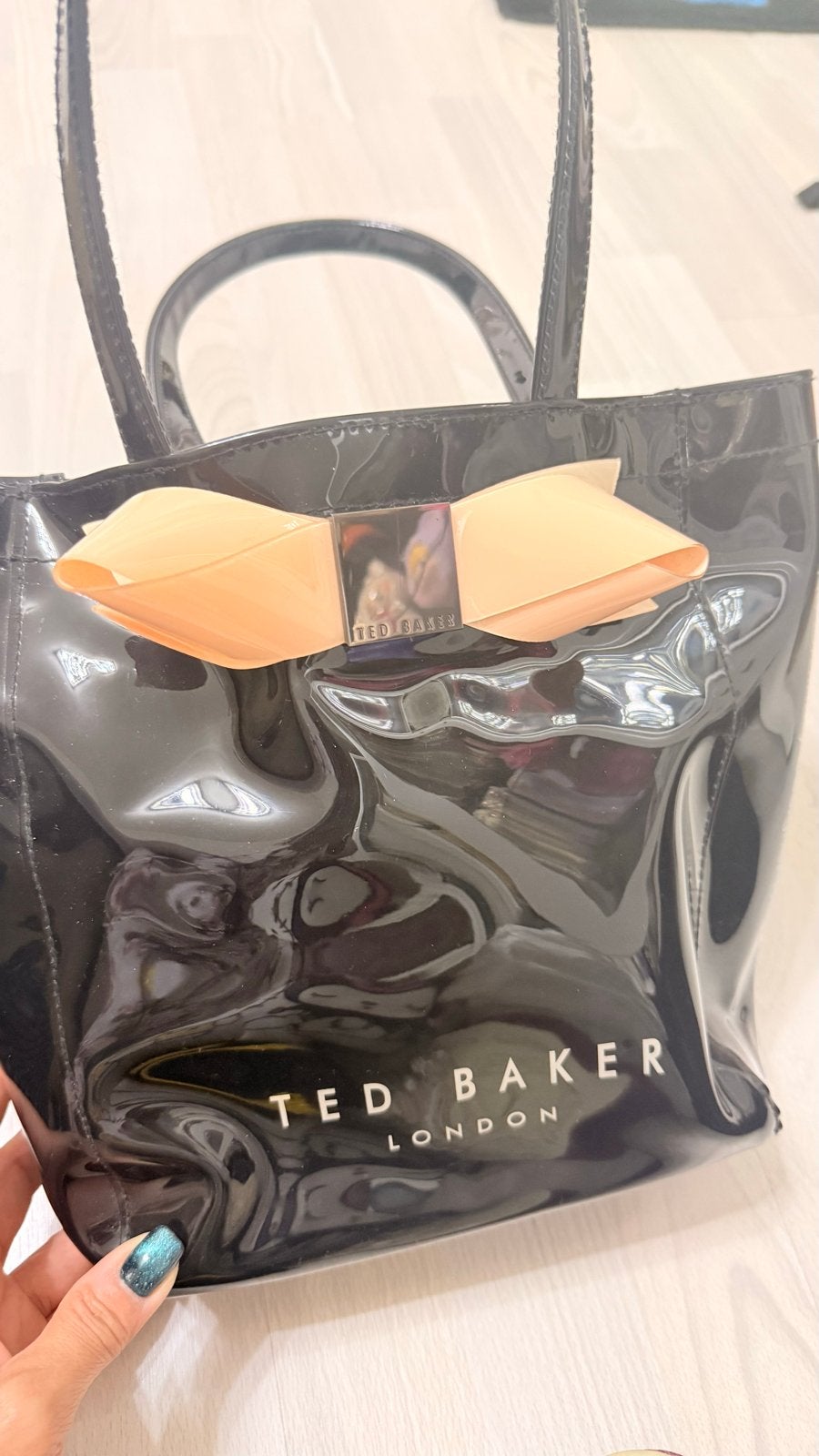 Ted Baker London Shopper - Zwart met strik, Ophalen of Verzenden, Zo goed als nieuw, Zwart, Shopper