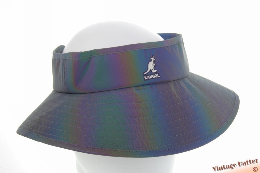 Kangol Iridescent Visor grijs olie meerkleurig onesize 54-63, Hoed, Kangol - Iridescent Visor, Nieuw, One size fits all