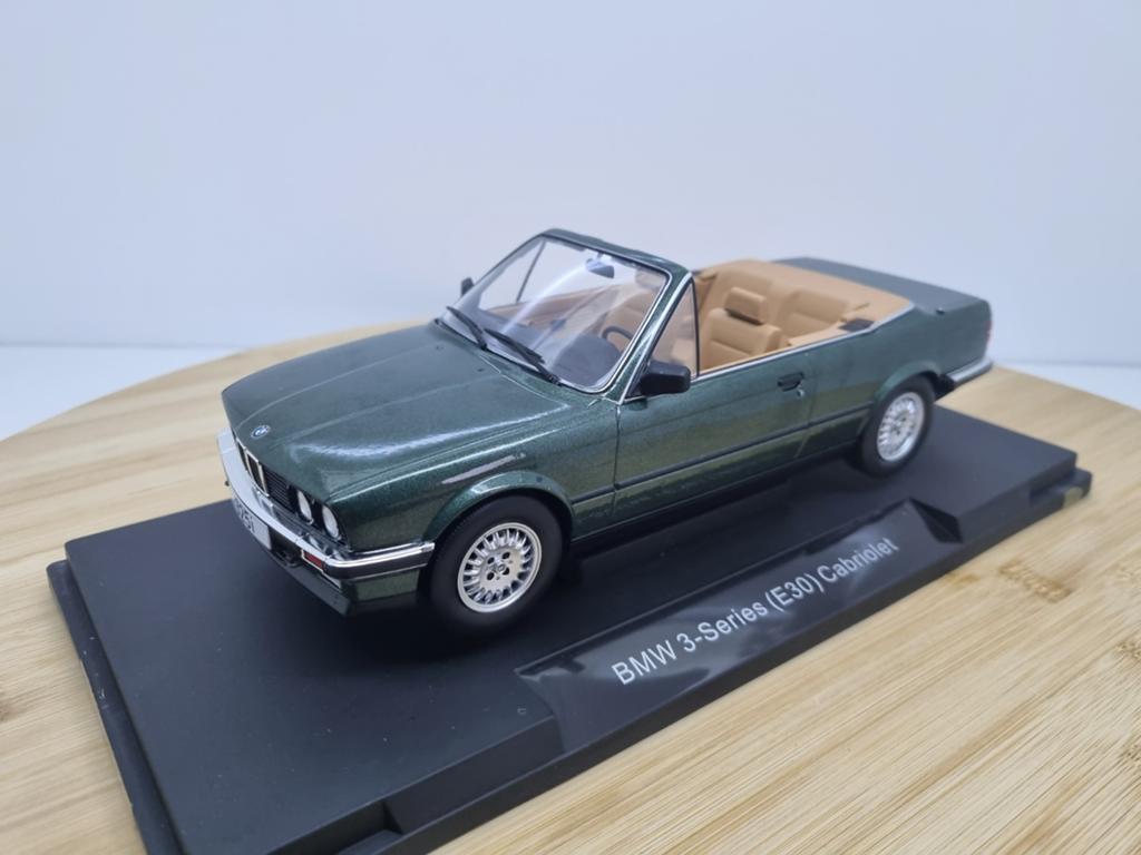 Uitverkoop! MCG BMW 3-serie Cabriolet E30 325i 1:18 Groen, Hobby en Vrije tijd, Modelauto's | 1:18, Overige merken, C, Nieuw, Ophalen of Verzenden