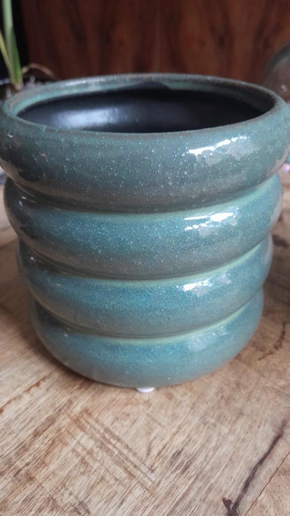 Bloempot 12 cm doorsnee, Rond, Binnen, Ophalen of Verzenden, Zo goed als nieuw