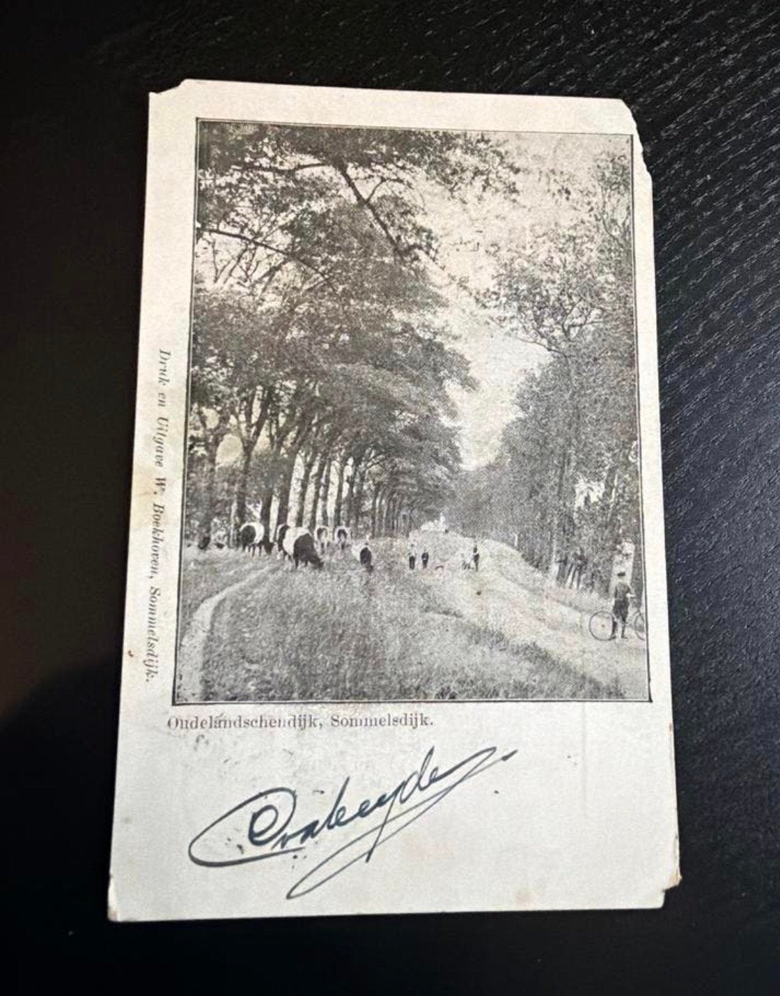 Oudelandschen Dijk, Sommelsdijk - Antieke Briefkaart, Verzamelen, Ophalen, Voor 1920, Gelopen, Zuid-Holland