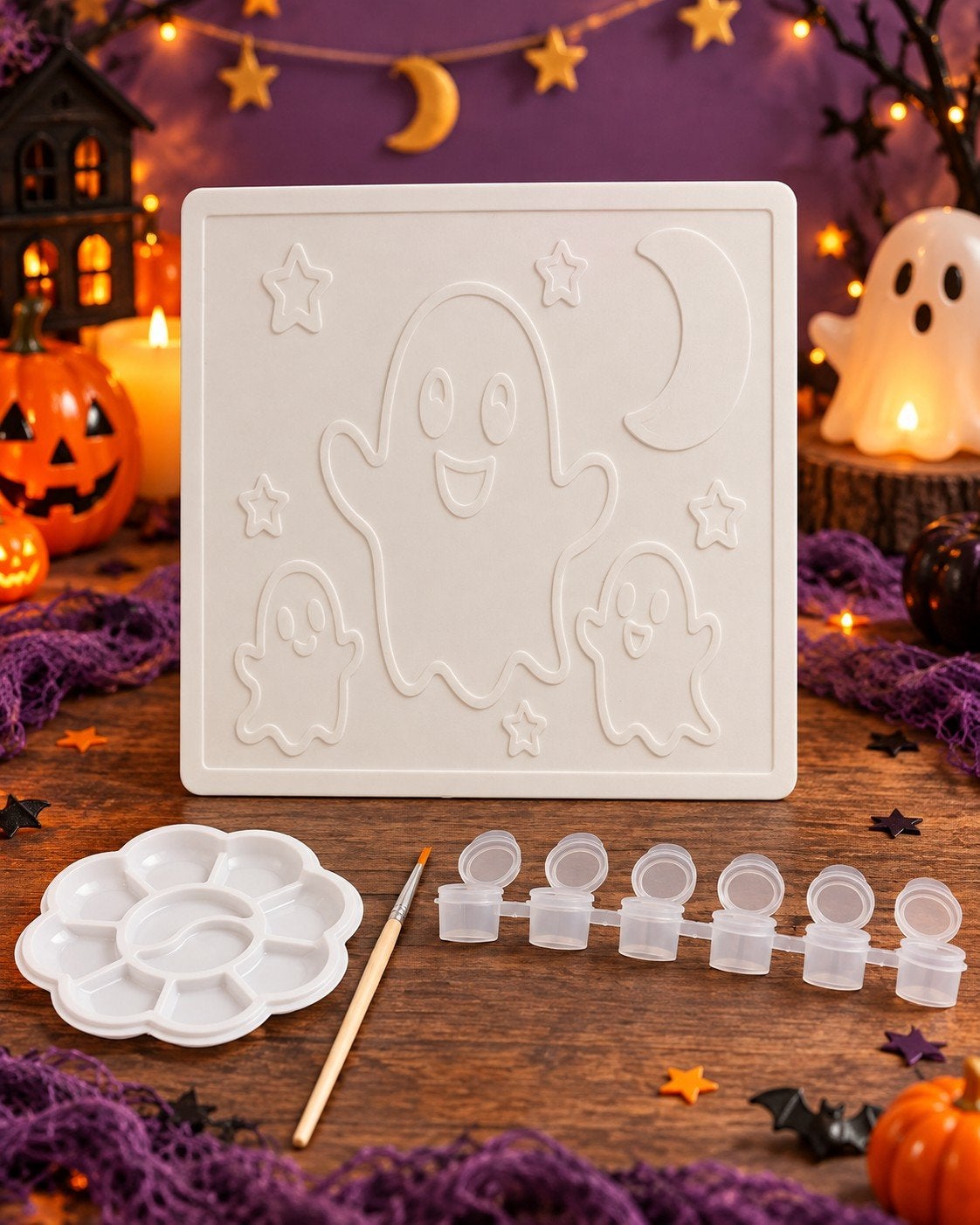 Spookies schilderplaat - 3D-schilderpakket, Ophalen of Verzenden, Nieuw, Wit