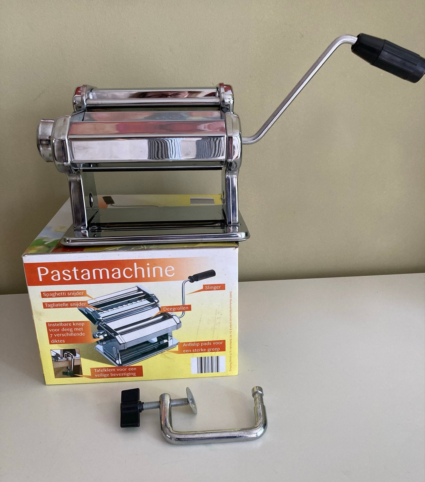 Pastamachine voor spaghetti, lasagnebladen en tagliatelle, Ophalen of Verzenden, Gebruikt