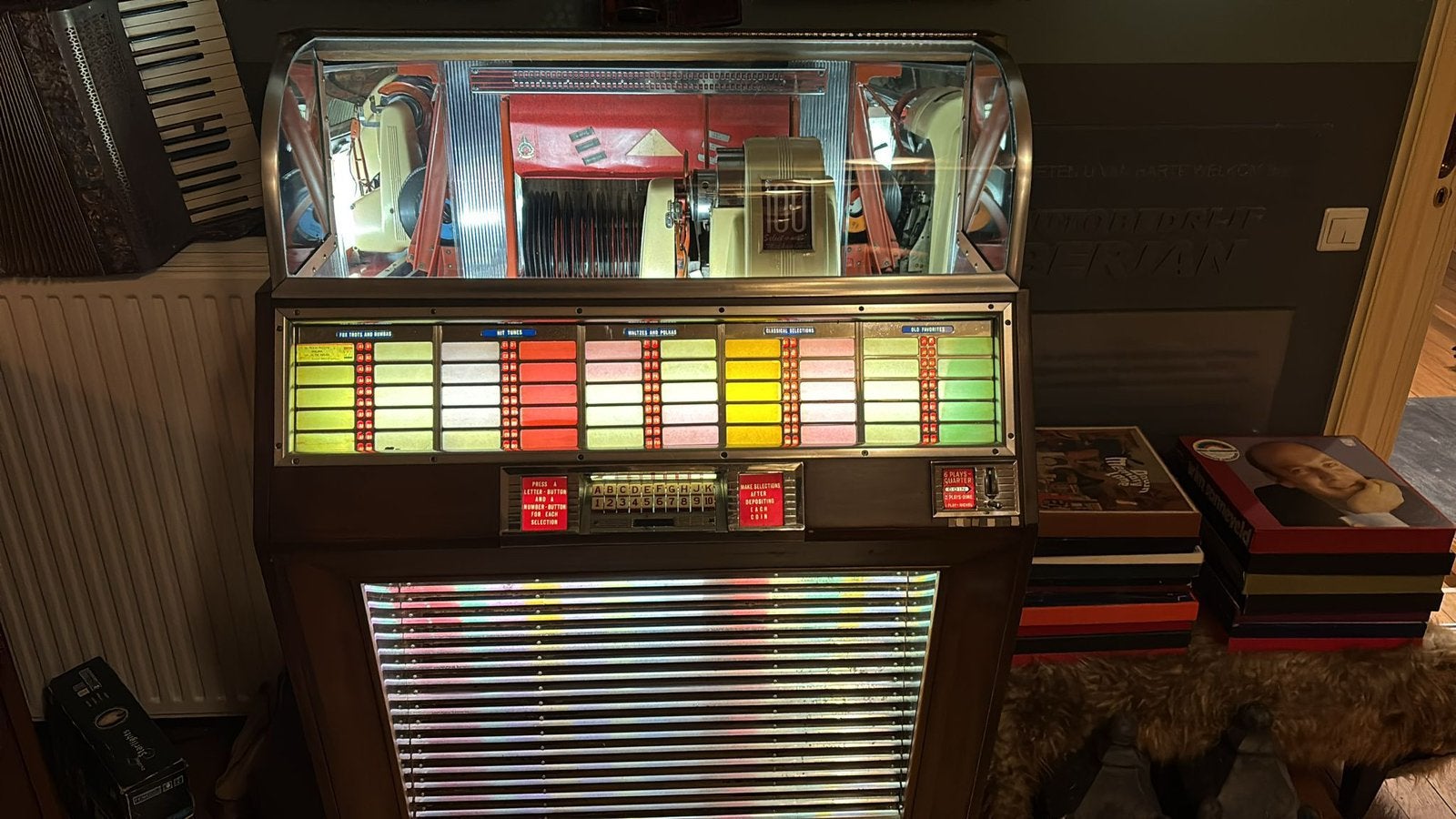 Seeburg M100 Jukebox - ruil inruil, Ophalen of Verzenden, Gebruikt, 1950 tot 1960, Seeburg