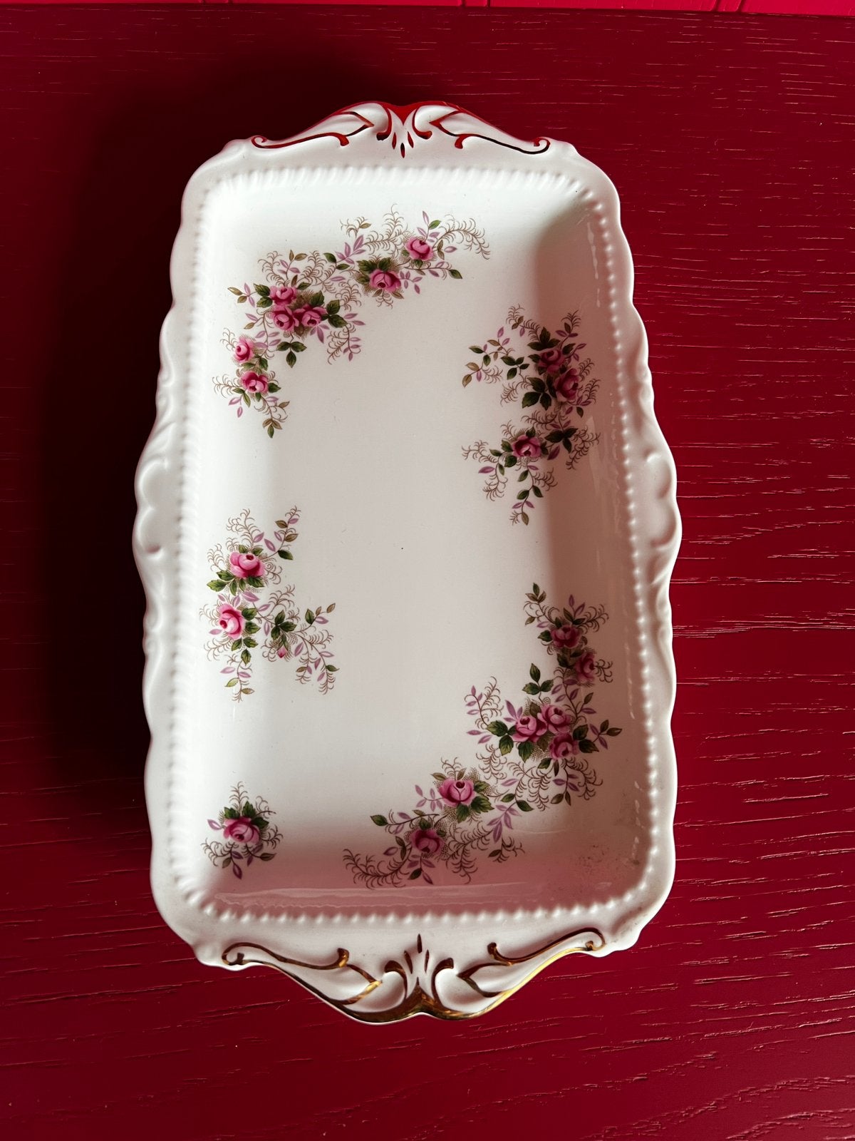 Royal albert “ laverder rose” cake schaal, Ophalen