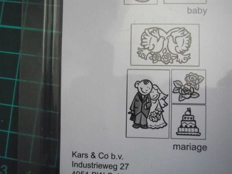 Nieuwe stempel set Nellie - trouwen, Hobby en Vrije tijd, Ophalen of Verzenden, Nieuw, Clearstamp