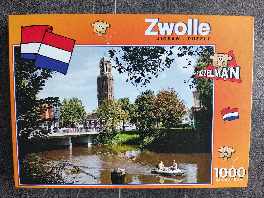 Legpuzzel Zwolle (1000 stukjes), Ophalen, 500 t/m 1500 stukjes, Zo goed als nieuw, Legpuzzel