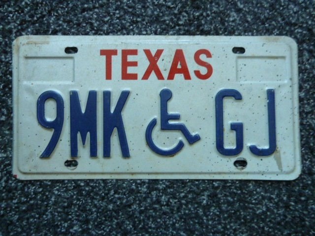 Kentekenplaat licenseplate Texas USA, Verzenden, Gebruikt, Auto's