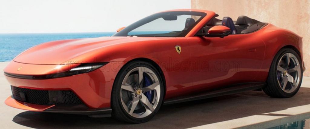 BBR 1:18 Ferrari Amalfi Spider Rosso Tramonto, Ophalen of Verzenden, Nieuw, Auto, Overige merken