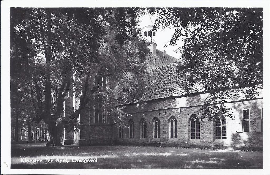 Ter Apel Klooster Oostgevel Oude Ansichtkaart (A 1369 ), Ophalen of Verzenden, 1960 tot 1980, Gelopen, Groningen