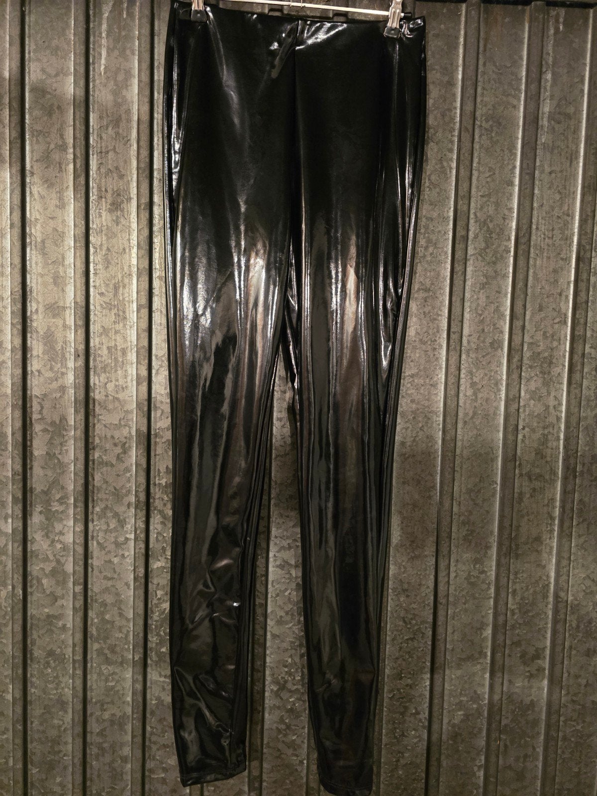 Zwarte glanzende lak legging maat M nieuw, Verzenden, Nieuw, Zwart, Legging