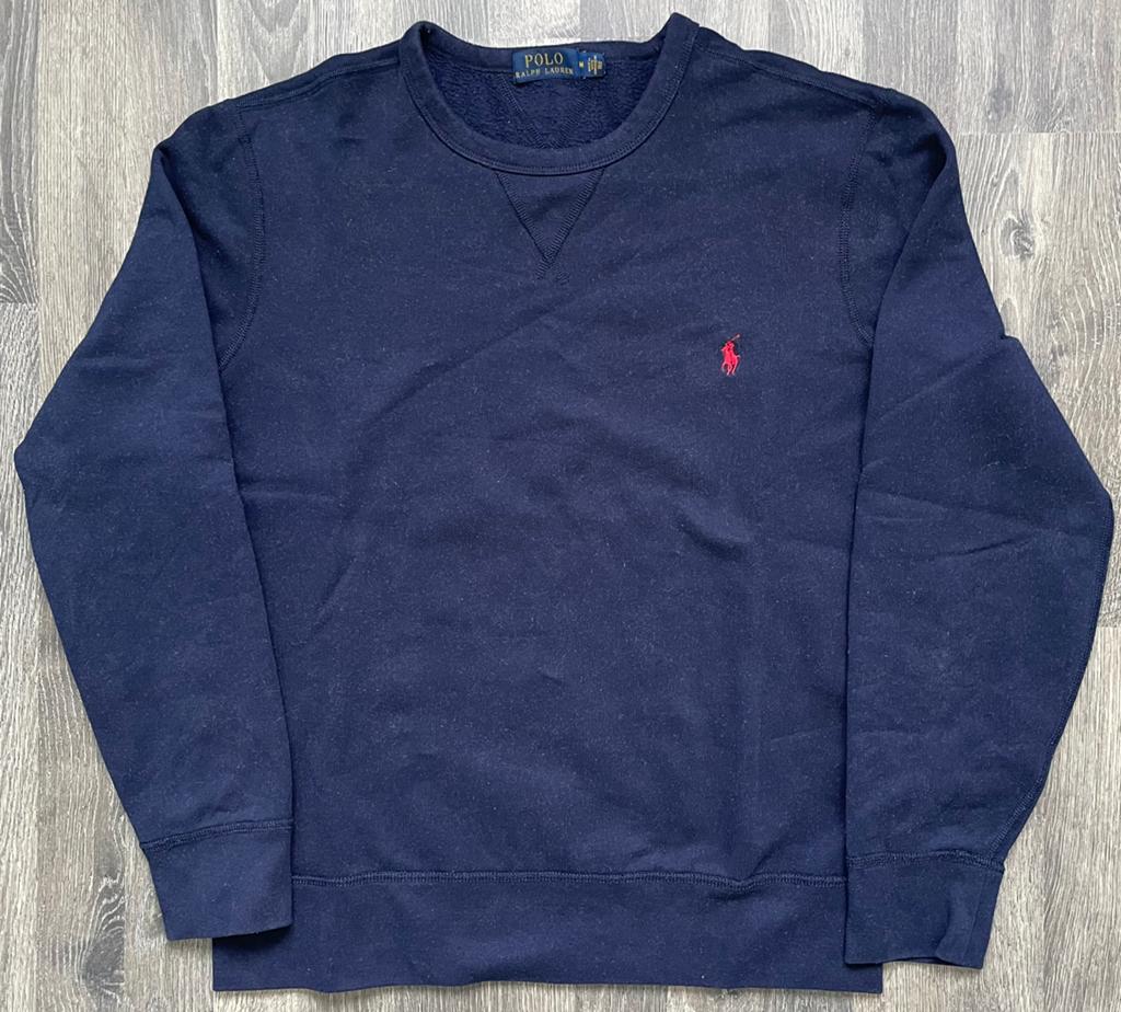 Ralph Lauren Polo sweater maat M, Ophalen of Verzenden, Zo goed als nieuw, Maat 48/50 (M), Blauw