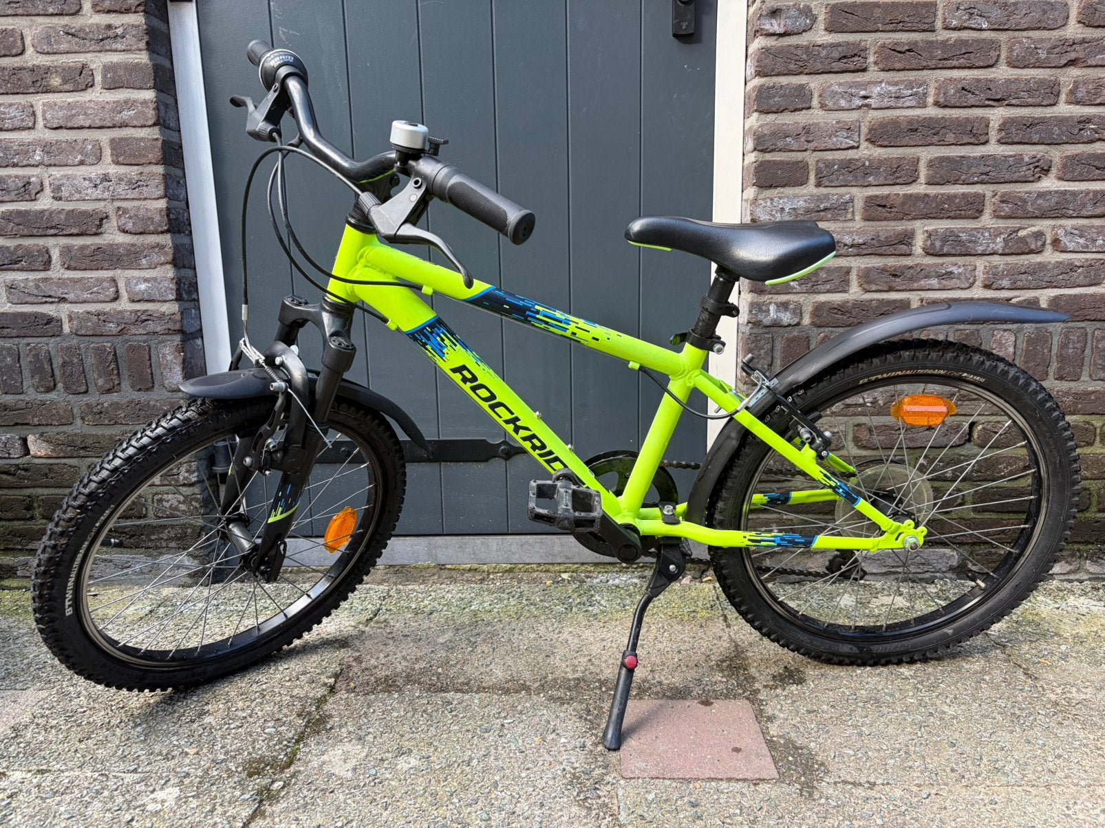 Rockrider st500 jongensfiets 20 inch in goede staat, Fietsen en Brommers, Ophalen, Velgrem, Versnellingen, Zo goed als nieuw