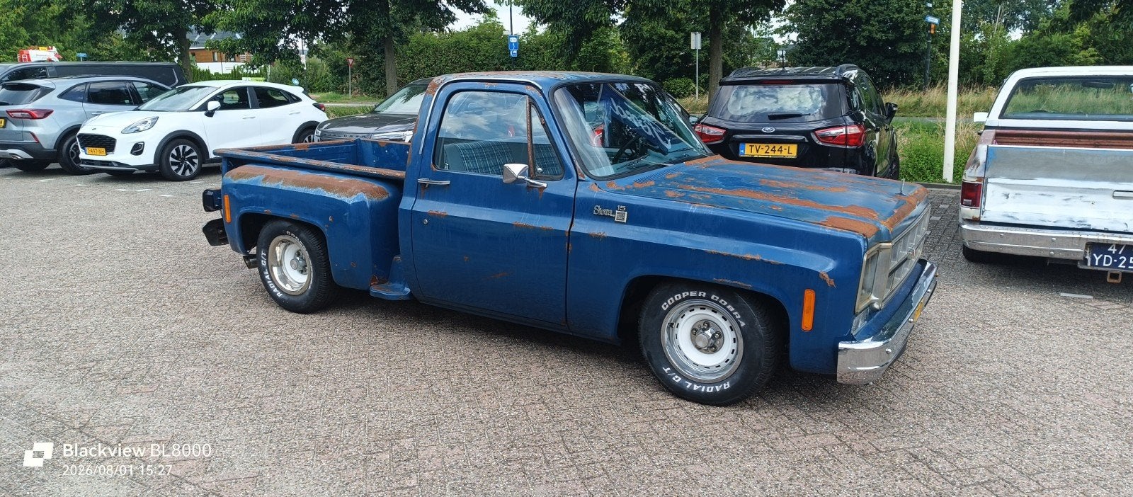 Gmc c15 stepside 1978 (Chevrolet c10), Automaat, Achterwielaandrijving, 8 cilinders, Blauw