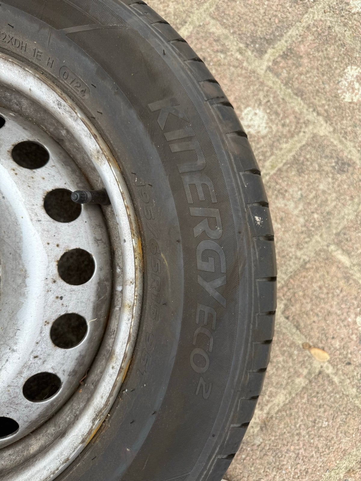 Hankook Kinergy Eco 2 zomerbanden met velgen - 195/65R15, Ophalen, Gebruikt, 15 inch, Banden en Velgen