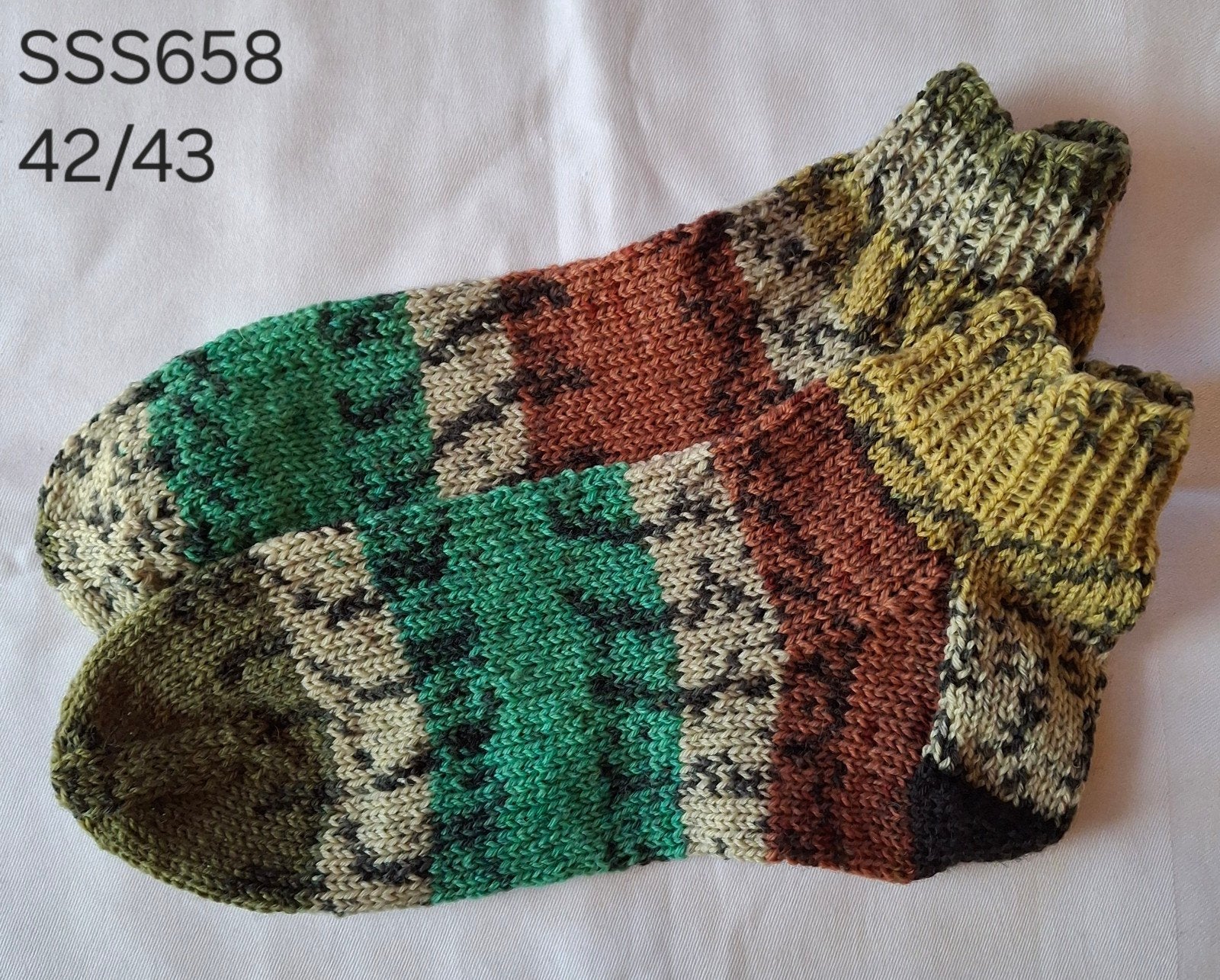 Handgebreide sokken maat 42/43, Kleding | Heren, Sokken en Kousen, Overige kleuren, Verzenden, Michella's sokken, Nieuw
